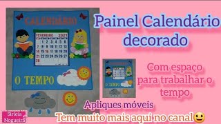 painel calendário e tempo para sala de aula educaçãoinfantil [upl. by Yerd]