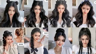 Quick amp Cute Hairstyle Tutorial 🌺Best Collection for Lovely Girls [upl. by Ijat]