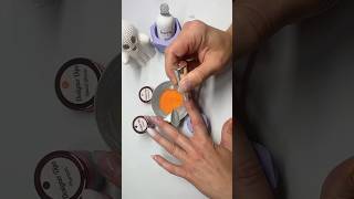 Halloween nails for beginners 🦇🕷️🕸️ nails nailart naildesigns nailtutorial [upl. by Ahsitul]