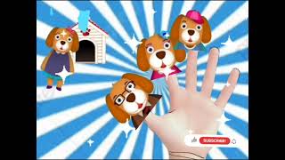 The Finger Family  Dog Finger Family Nursery Rhyme  Kids Animation Rhymes Songs [upl. by Hege]