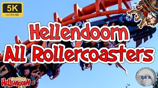 Hellendoorn 2024 All Rollercoasters Onride 5K [upl. by Amberly275]