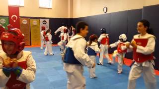 Taekwondo Ders 1 first taekwondo lesson [upl. by Ahsirahc617]