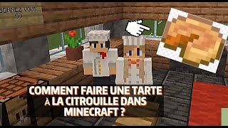 📌 tuto  COMMENT FAIRE UNE TARTE À LA CITROUILLE DANS MINECRAFT  🤔🥧 [upl. by Essam487]