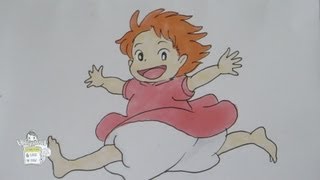 How to draw Ponyo ポニョ [upl. by Erbma491]