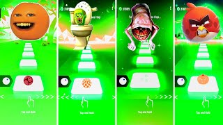 Annoying Orange 🆚 Skibidi Toilet 🆚 Bridge Worm 🆚 Angry Birds 🎶 Who is Best [upl. by Herod]