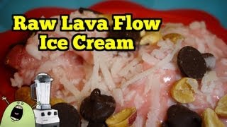 Lava Flow Ice non Cream in the VitaMix [upl. by Pegeen]