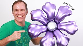 COMO HACER FLORES CON GLOBOS 🌸  deformacion o distorsion de globos   globoflexia  gustavo gg [upl. by Ecydnak]