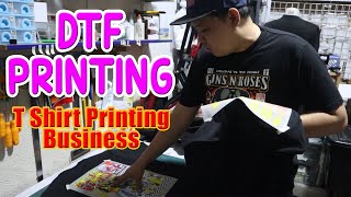 T shirt Printing Business Dtf Printing [upl. by Allerbag835]