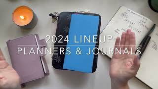 2024 Planner Lineup  Hobonichi A6 Planner amp Weeks B6 Common Planner TRC Leuchtturm 1917 [upl. by Abixah834]