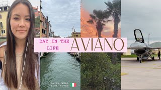 A Day In The Life Aviano Air Base  Venice  Military Spouse  Fini Flight [upl. by Franni298]