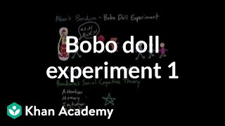 Observational learning Bobo doll experiment and social cognitive theory  MCAT  Khan Academy [upl. by Margy243]