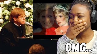 Elton john  Candle in the wind goodbye Englands Rose 😥live at Princess Dianas funeral reaction [upl. by Limak]