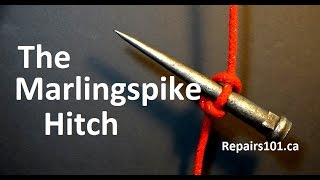 The Marlingspike Hitch  how to tie a ROPE LADDER [upl. by Semela]