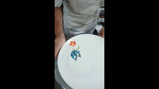 Big Circle Jam Painting Plate Decoration Teaching Video Master Original Magnetic Force Wanhe Pla [upl. by Eerac587]