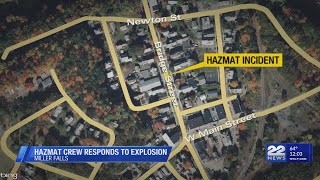 No hazards detected after explosion on Bridge Street in Millers Falls [upl. by Aja]