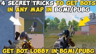 BGMIPUBG 4 Secret tricks to get bot  livik map bot location  BGMIpubg new update bot location [upl. by Fifi]