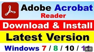 How to Download amp Install Adobe Acrobat Reader for free on Windows 10 11 [upl. by Jonina908]