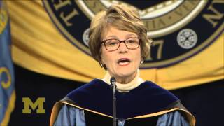 Mary Sue Coleman at 2012 winter commencement [upl. by Tremayne]