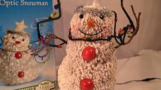 HALLMARK JC MITFORD FIBER OPTIC SNOWMAN [upl. by Gnart259]