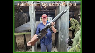 Maschinengewehr MG 0815 von 1918  Scharfschießen  sehr laut [upl. by Hunley23]