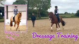 Dressage Training  prepping for British Dressage Elementary after injury [upl. by Sug369]