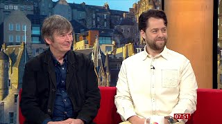 Richard Rankin Rebus Actor Ian Rankin Rebus Author On BBC Breakfast 15052024 [upl. by Ozan]