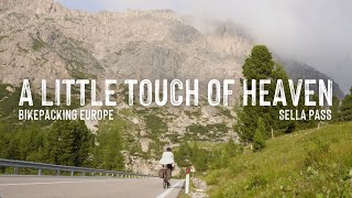 BIKEPACKING Through The ITALIAN ALPS  SELLA PASS  Bikepacking UK to Italy Pt 17 [upl. by Enutrof576]