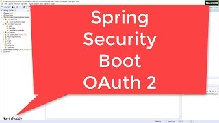 Spring Boot Security OAuth 2 [upl. by Rehpotsrik849]