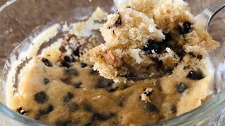 1 Minute Microwave Chocolate Chip Mug Cookie  Eggless Microwave Cookie Recipe [upl. by Eiralav]