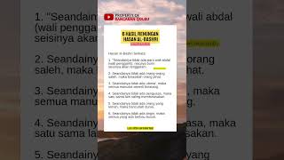 6 hasil renungan Hasan al Basri dakwahislam [upl. by Misab107]