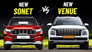 2024 Kia Sonet Facelift Vs Hyundai Venue  Which is Better [upl. by Aihsitan]