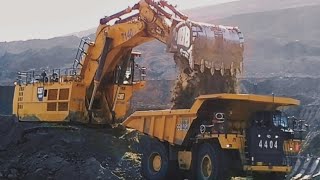 excavator pc 2000 caterpillar 6020B coal mine [upl. by Pelagias428]