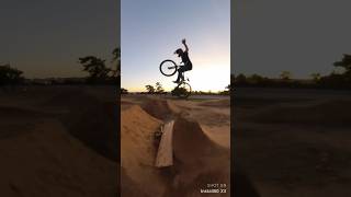 Bike park in the sunset bike trick [upl. by Bringhurst67]