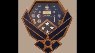 Military Shadow Box Air Force  Jons DIY [upl. by Nnylyma]