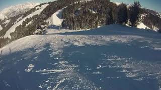 Skicirkus SaalbachHinterglemmLeogang Piste 37 Reiterkogel Ostabfahrt [upl. by Suivatal]