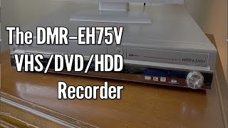 Panasonic DMREH75V DVDRAM VCR HDD Recorder [upl. by Inessa]