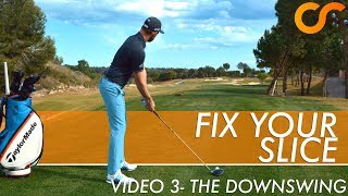 FIX YOUR GOLF SLICE SERIES  THE DOWNSWING 34 [upl. by Sitoiganap]