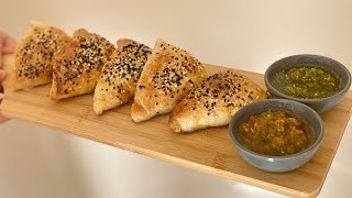 AFGHAN SAMOSA  سمبوسه افغانی  My Afghan Dishes [upl. by Aissak]