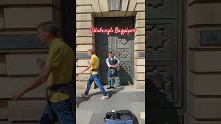 edinburg street bagpipes bagpiper music traditional travel kilt scotsman world tourism [upl. by Rodmur]