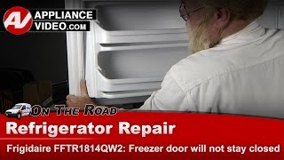 Frigidaire Refrigerator Repair  Freezer Door Not Staying Closed  Door Gasket [upl. by Terrena]