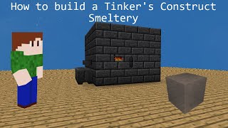 How to build a Tinkers Construct Smeltery  Minecraft SkyFactory 4 [upl. by Steere616]