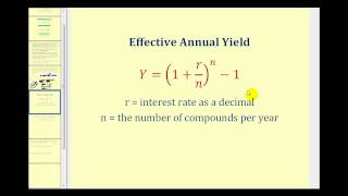 Determining the Effective Yield of an Investment [upl. by Seen]