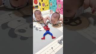 omg my baby baby shorts spiderman [upl. by Monarski]