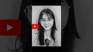 Charcoal portrait drawing portrait pretty art hobby [upl. by Zebada195]