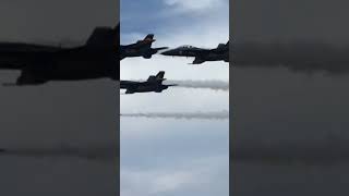 Blue Angels Delta Flat Pass  Pitch Up Break aviation navy [upl. by Gwendolin]