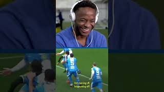 Sancho amp Sterling React to Chunkzs Goal 😂 [upl. by Nire]