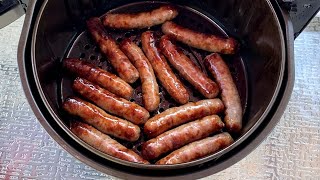 Air Fryer Breakfast Sausage Links  How To Cook Breakfast Sausages In The Air Fryer  So Easy [upl. by Dloraj]