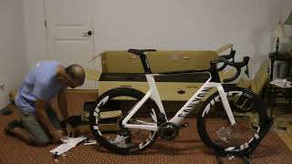 2022 Canyon Aeroad CF SLX 8 Unboxing and Build [upl. by Carn915]