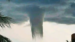 TROMBA DÃGUA TORNADICO RARO EM CUBA  ANOMALIAS CLIMÃTICAS [upl. by Rinna336]