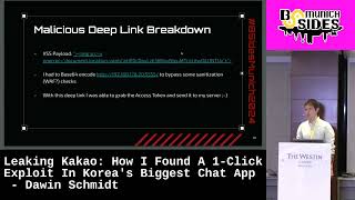 Leaking Kakao How I Found A 1Click Exploit In Koreas Biggest Chat App  Dawin Schmidt [upl. by Anstus]